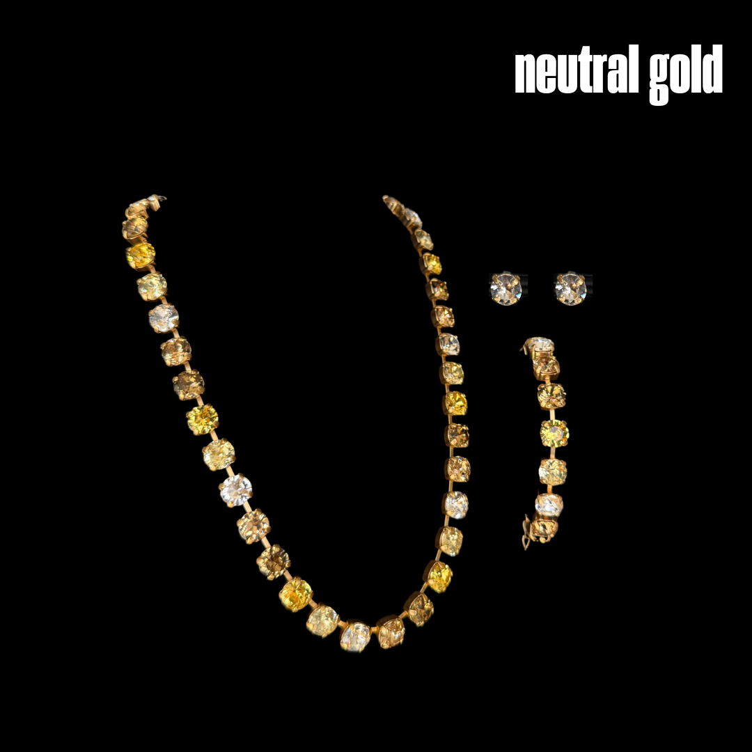 3:33 Necklace, 2:22 Bracelet and 11:11 Earring Set (Gold)