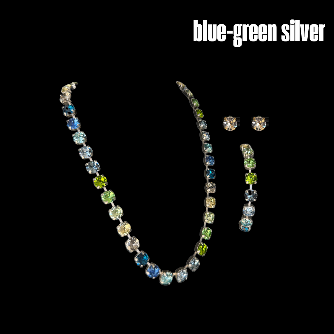 3:33 Necklace, 2:22 Bracelet and 11:11 Earring Set (Silver)