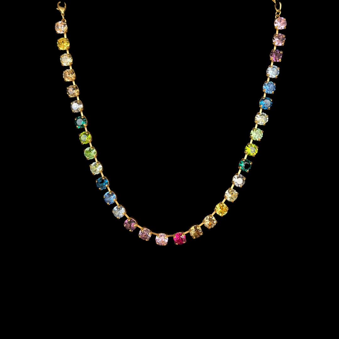 3:33 Necklace - Rainbow Crystal Chain