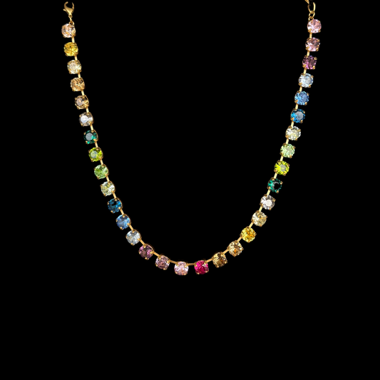 3:33 Necklace - Rainbow Crystal Chain