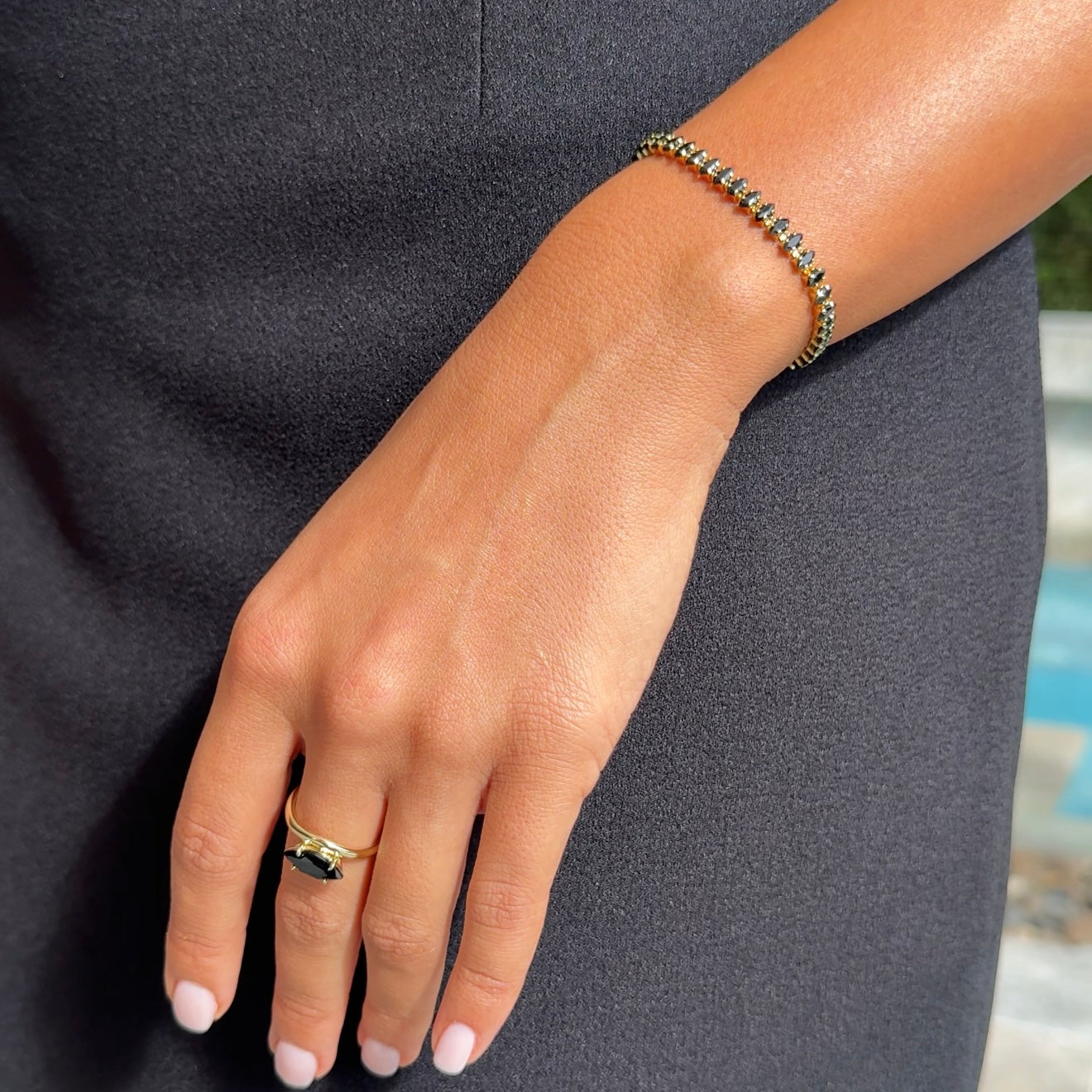 Marquise-Mini Tennis Bracelet